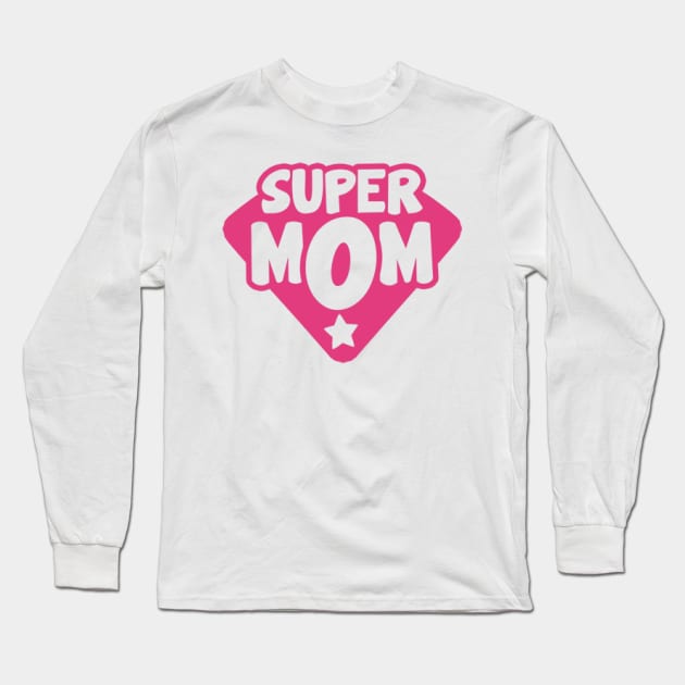 Super Mom Long Sleeve T-Shirt by MoathZone